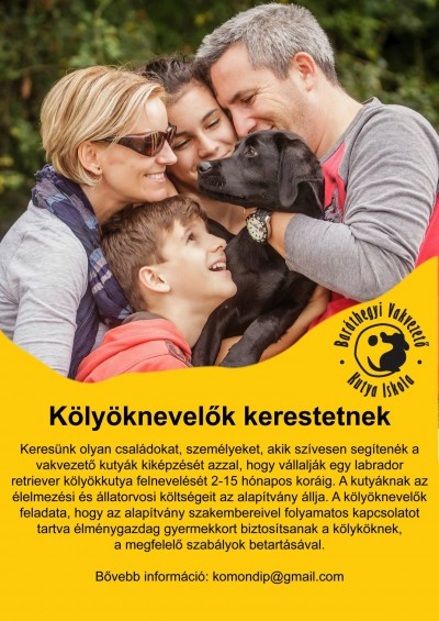 Kölyöknevelők kerestetnek