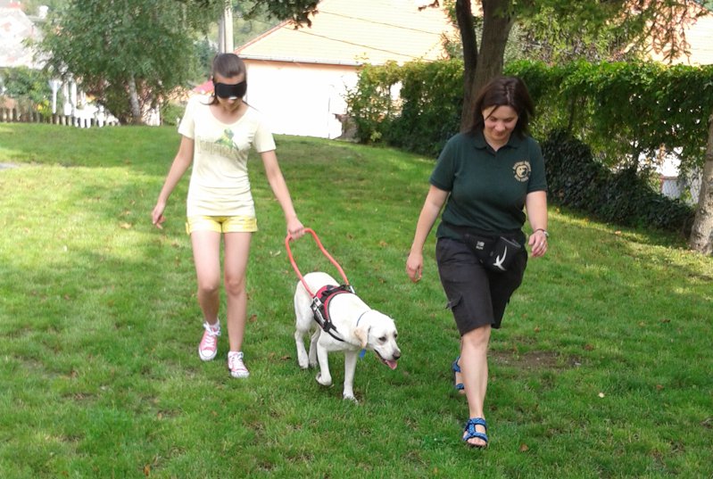 We went to Bükkszentkereszt with our guide dogs