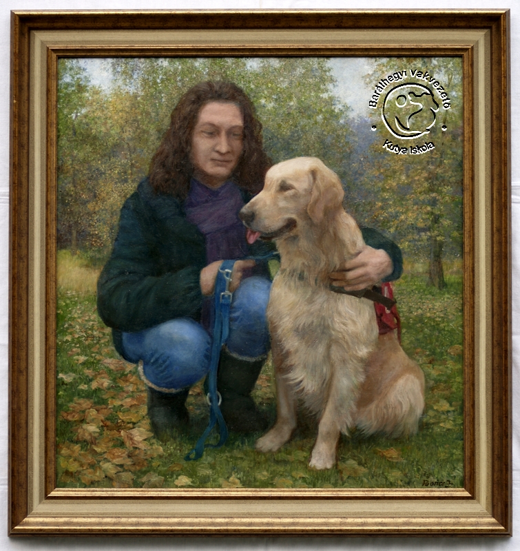 Charity auction of painting for Rusty the poisoned loyal guide dog