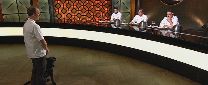 Szabolcs vakvezető kutyájával jelentkezett a főzőműsorba