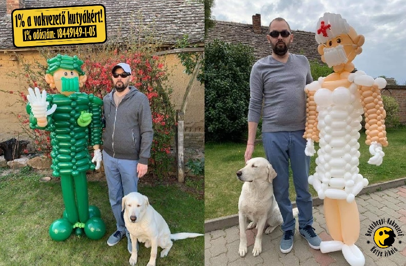 A Vaklufis kutyájával és alkotással vészeli át a karantént