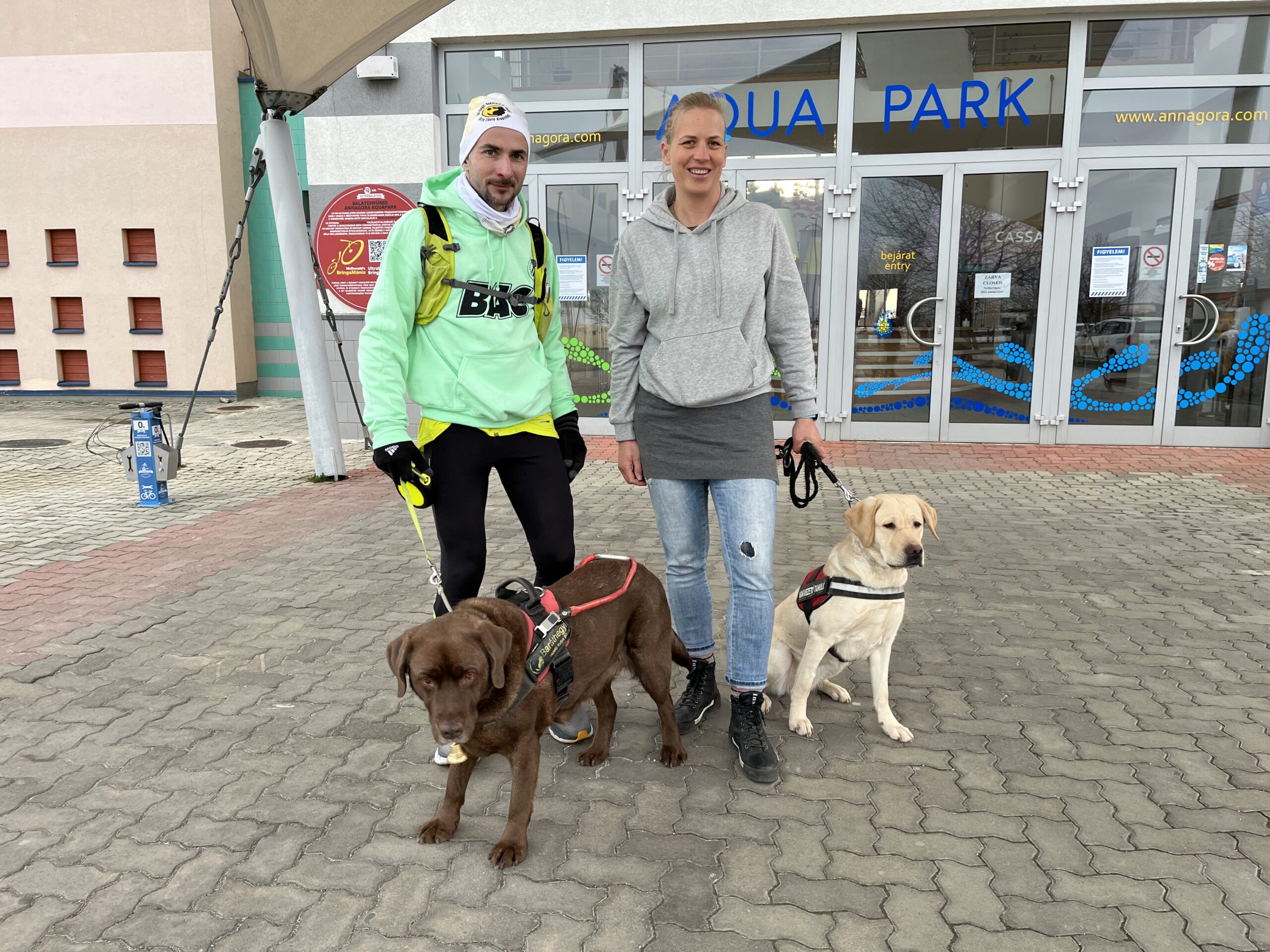 Körbefutotta a Balatont a vakvezető kutyákért